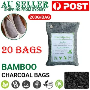 20PCS 200g Activated Bamboo Charcoal Air Purifying Bags