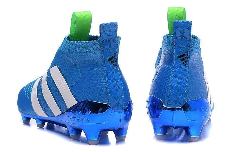 Adidas ACE 16  Purecontrol FG/AG Soccer Cleats Blue White Green