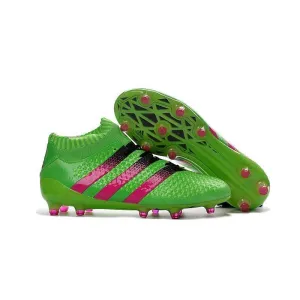 Adidas Ace 16.1 Primeknit FG Soccer Cleats Solar Green Pinkcore Black