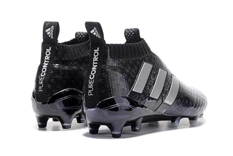 Adidas Ace 17  Purecontrol FG Soccer Cleats Core Black White