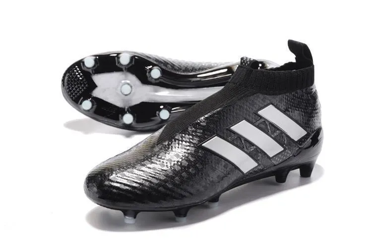 Adidas Ace 17  Purecontrol FG Soccer Cleats Core Black White