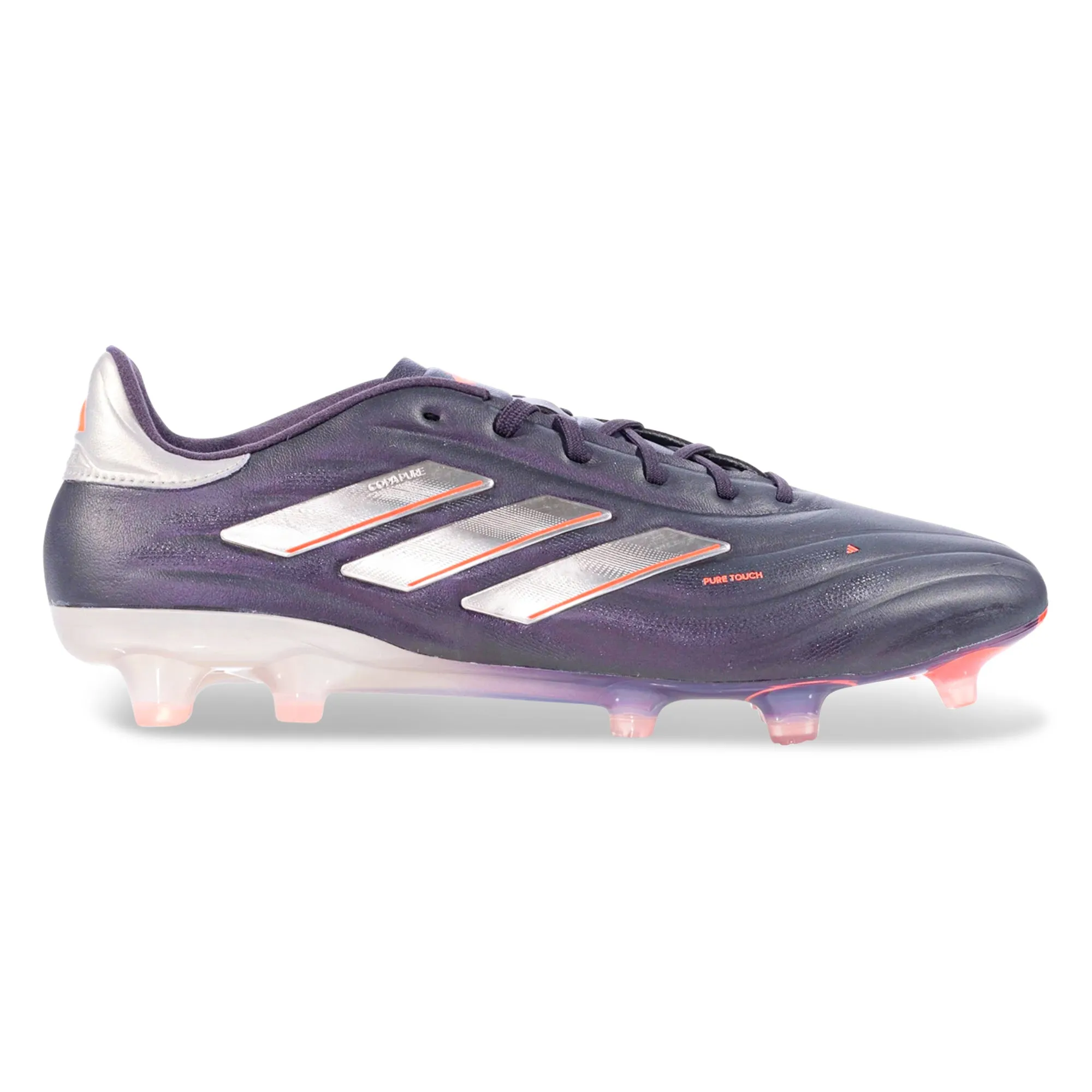 adidas Copa Pure 2 Elite FG Soccer Cleats (Platinum/Metallic/Turbo)