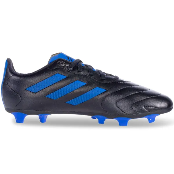 adidas Jr. Goletto VIII Firm Ground Soccer Cleats (Black/Team Royal Blue)