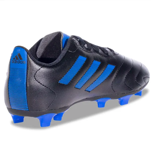 adidas Jr. Goletto VIII Firm Ground Soccer Cleats (Black/Team Royal Blue)