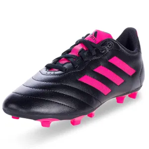 adidas Jr. Goletto VIII Firm Ground Soccer Cleats (Black/Team Shock Pink)