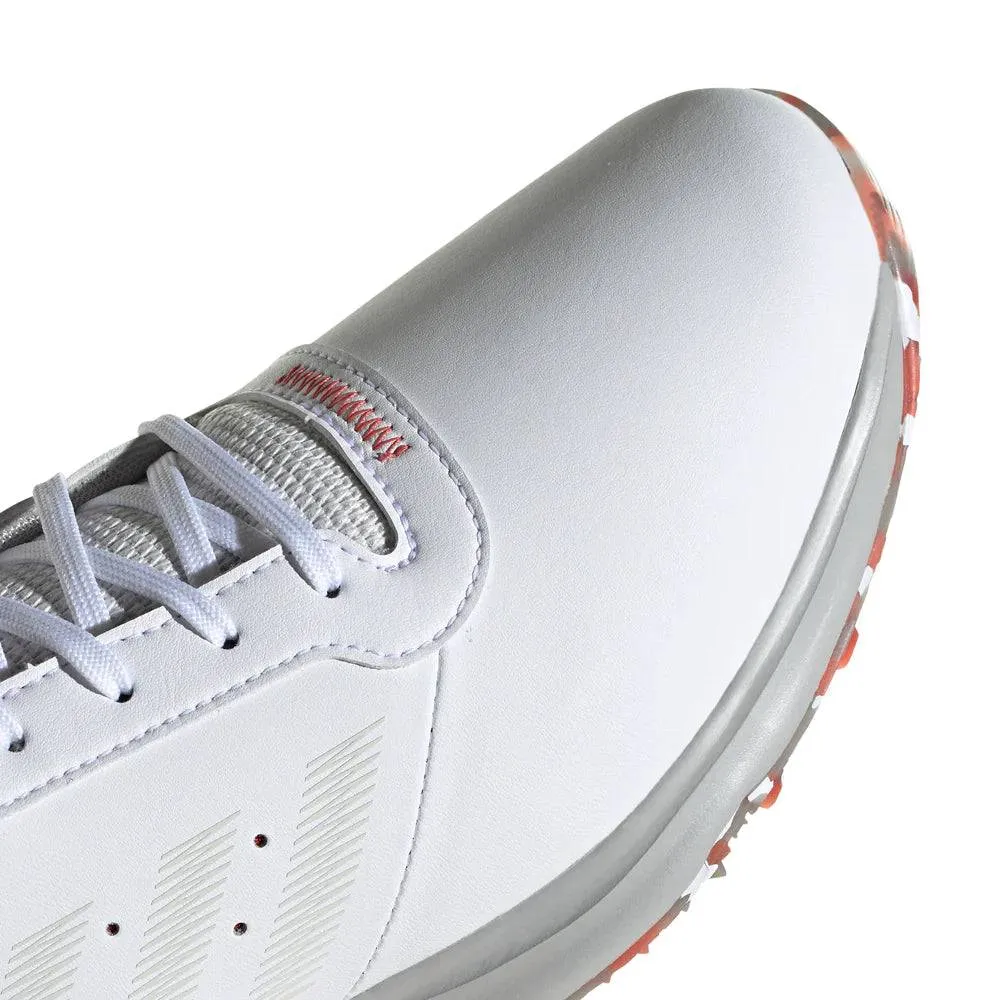 adidas Men's S2G Spikeless Golf Shoes - WHITE/GREY/RED