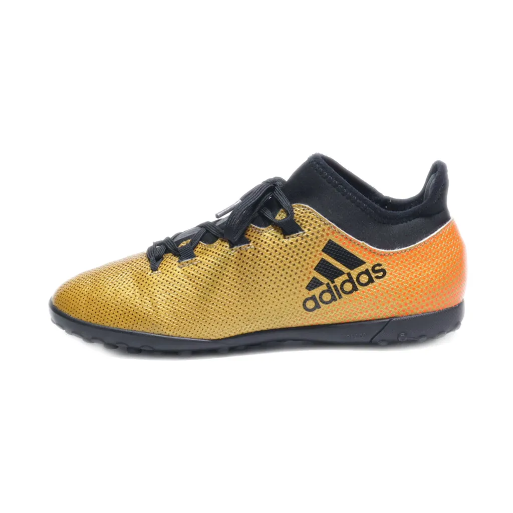 Adidas Techfit Sport Shoes Pu Leather Gold Colour For Women