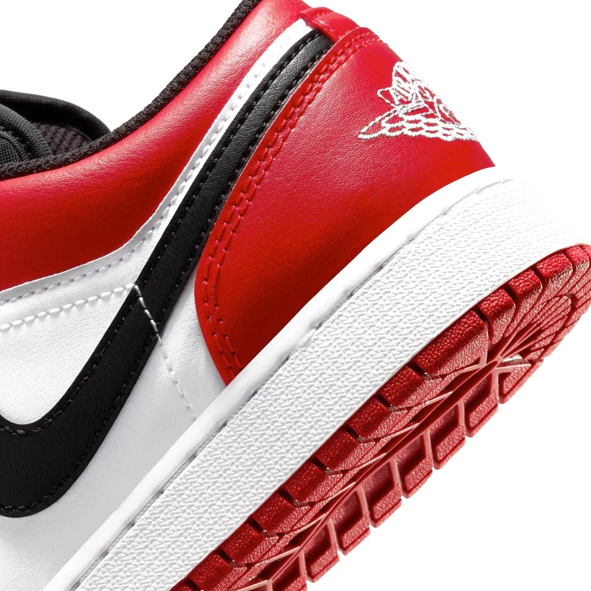 Air Jordan 1 Low GS Bred Toe Gym Red White Black