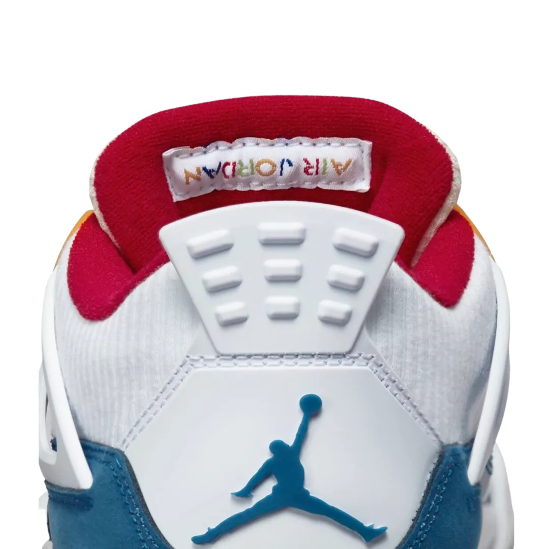 Air Jordan 4 Retro GS Messy Room French Blue White Gym Red