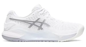 Asics Gel Resolution 9 Women's Tennis Shoes White/Pure Silver