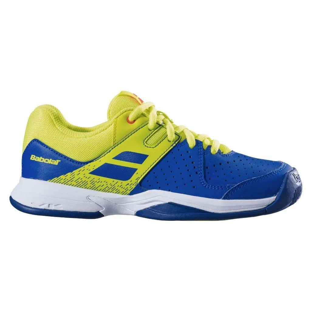 Babolat Pulsion Indoor Jr Blue/Yellow Tennis Shoe