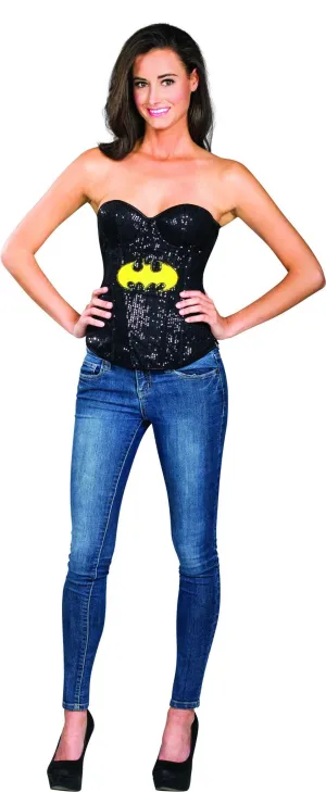 Batgirl Sequin Corset for Adults - Warner Bros DC Comics