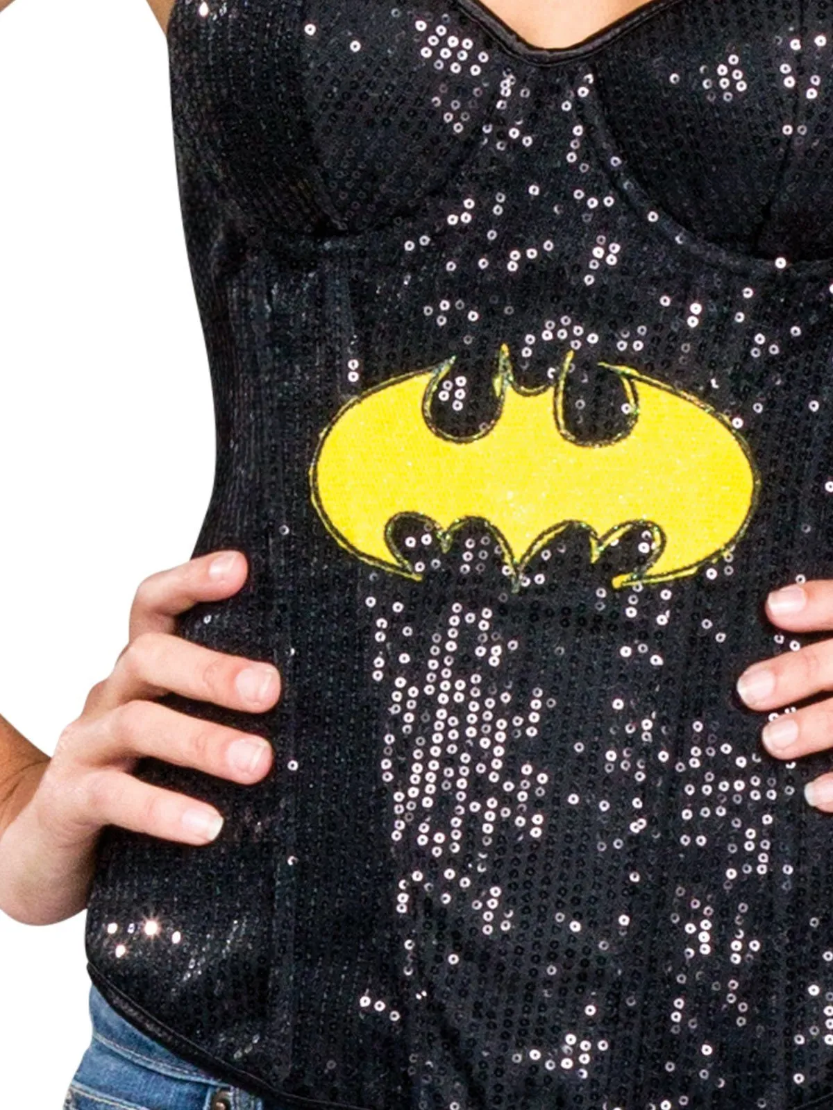 Batgirl Sequin Corset for Adults - Warner Bros DC Comics