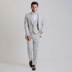 Beige 3 pieces suit