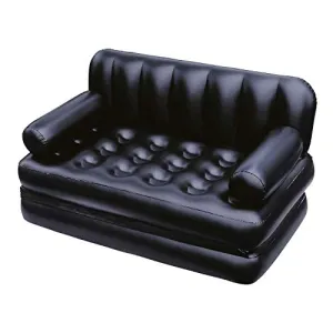 Bestway 75054 Multipurpose Sofa, 188 x 152 x 64 cm, PVC, Black, 74 x 60 x 25 inch