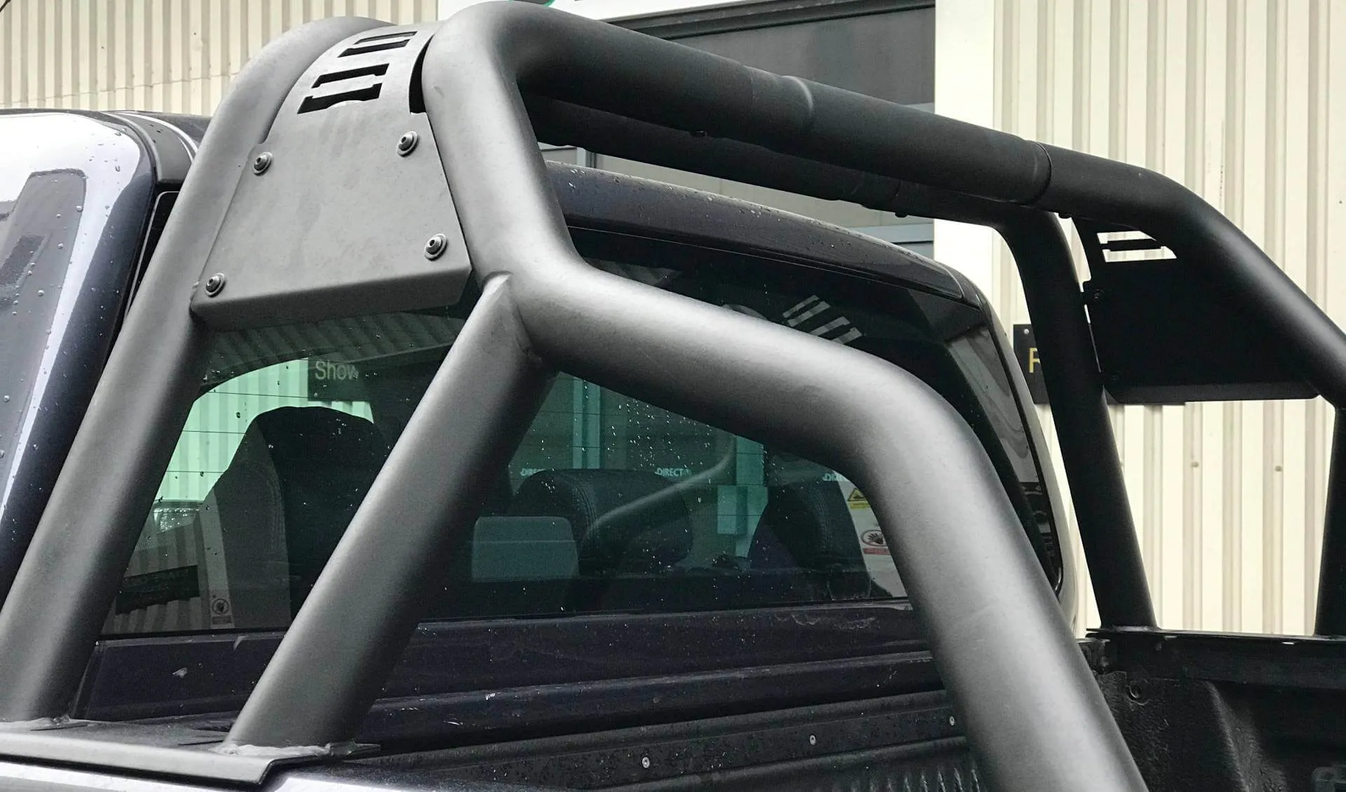 Black Short Arm Roll Sports Bar for the Ford Ranger 2006-2012