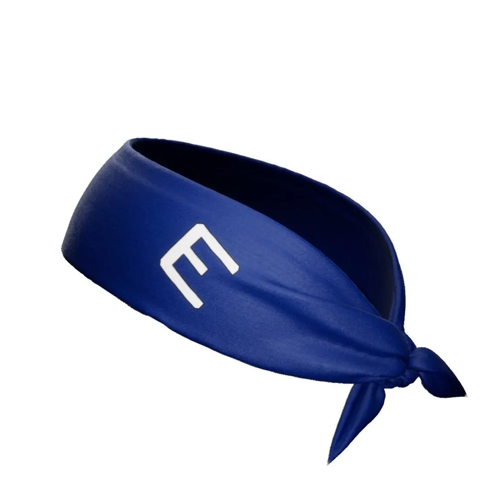 Blue Tie Headband