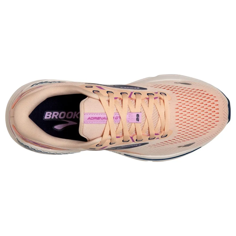 'Brooks' Women's Adrenaline GTS 23 - Apricot / Estate Blue / Orchid