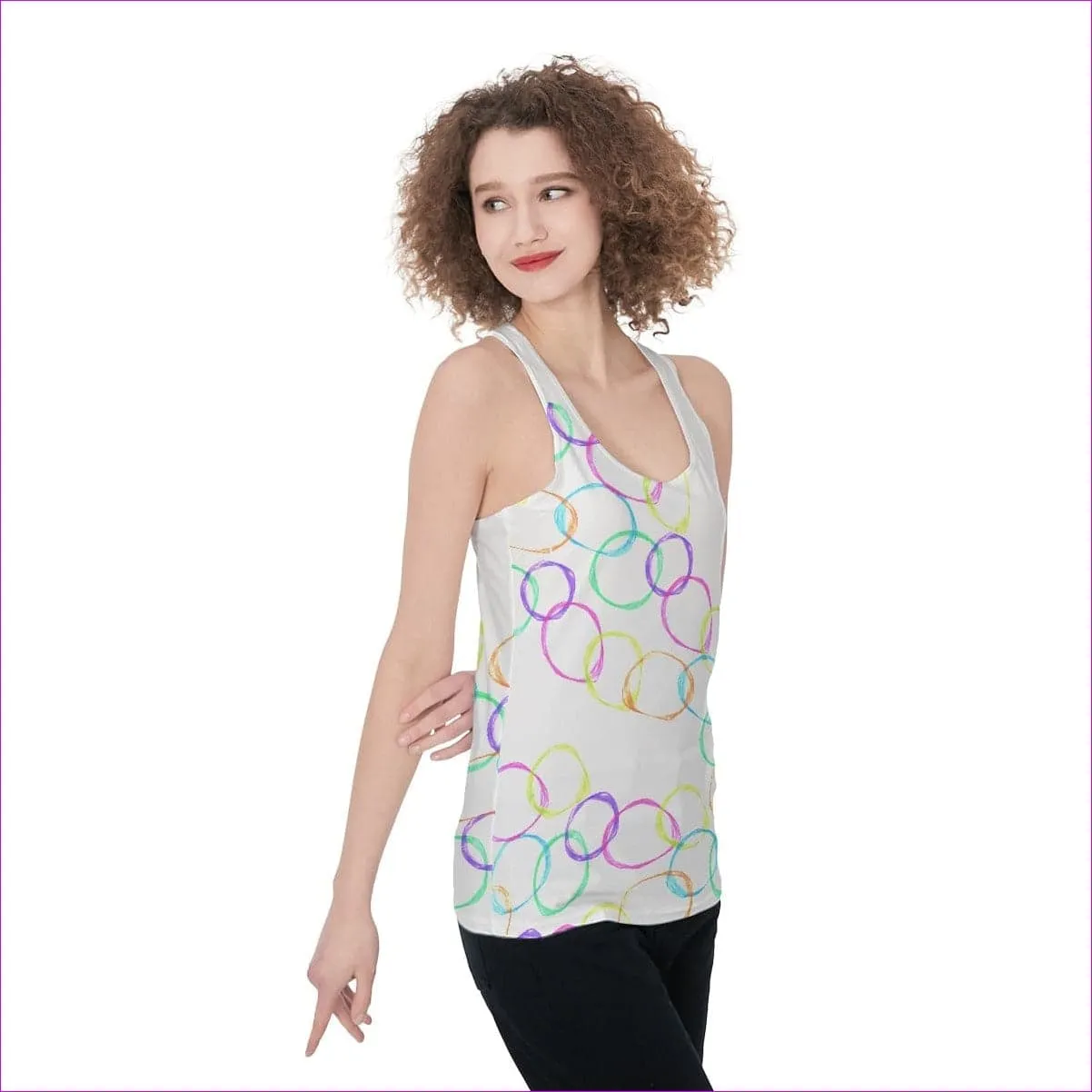 Bubbles Womens Racerback Tank Top