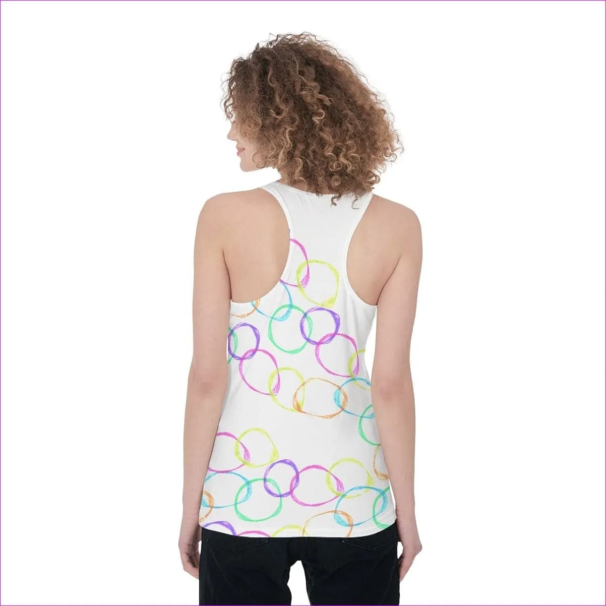 Bubbles Womens Racerback Tank Top