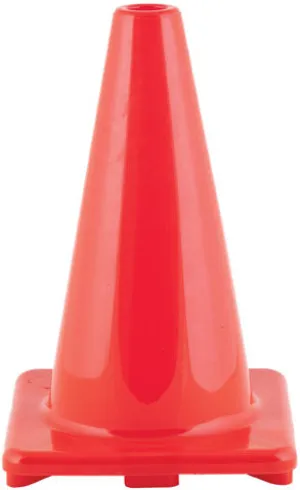 Champion Sports 6 Inch High Visibility Flexible Vinyl Cone