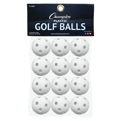 Champion Sports Plastic Golf Ball 12pk