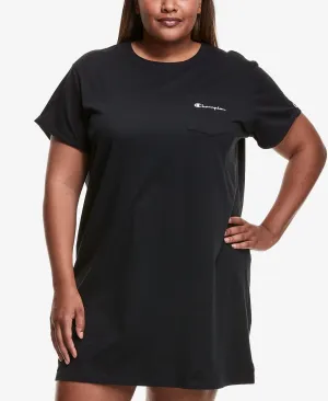 Champion Women's T-Shirt Dress Black Size 1X