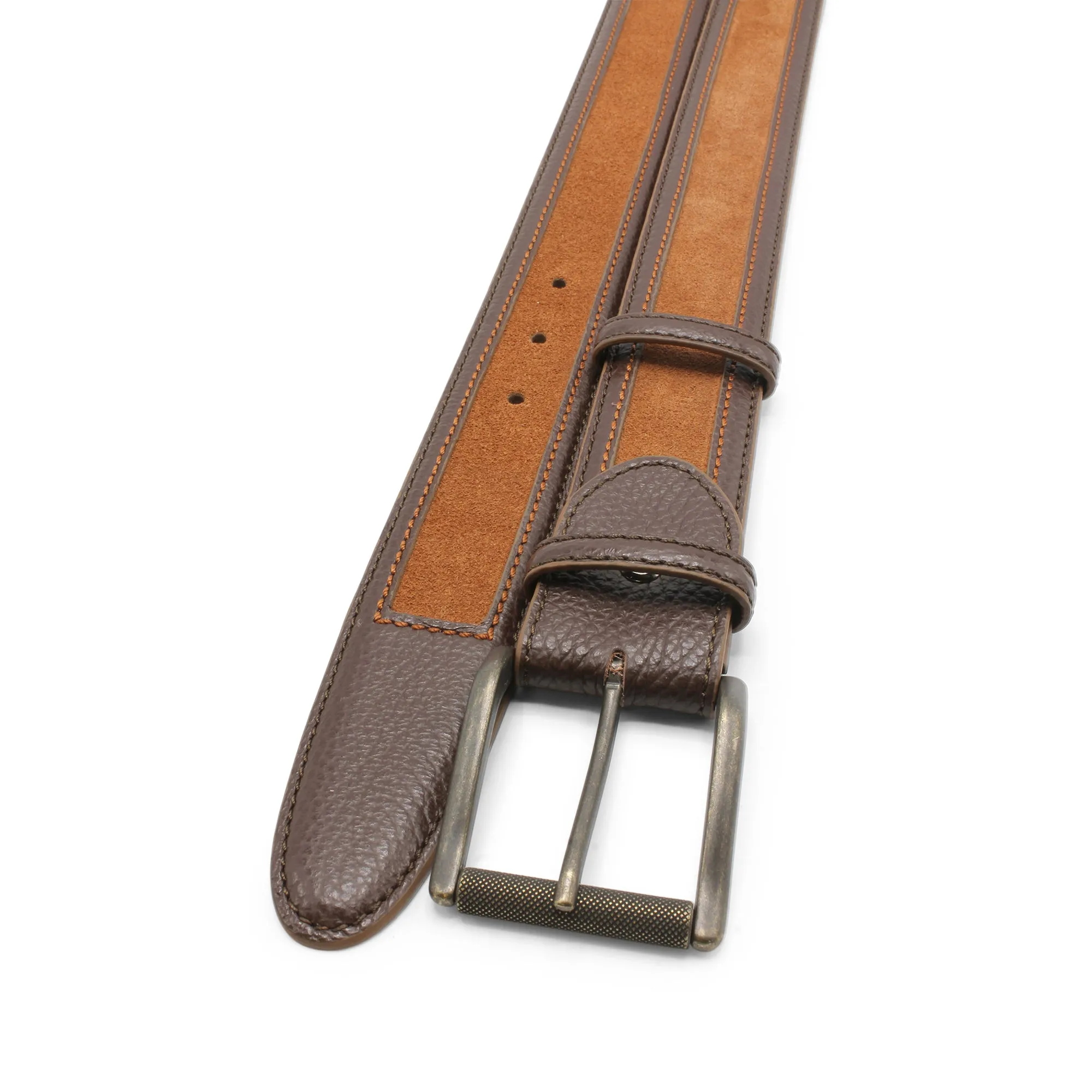 Choc/Tan Mix Coltrane Antique Roller Belt