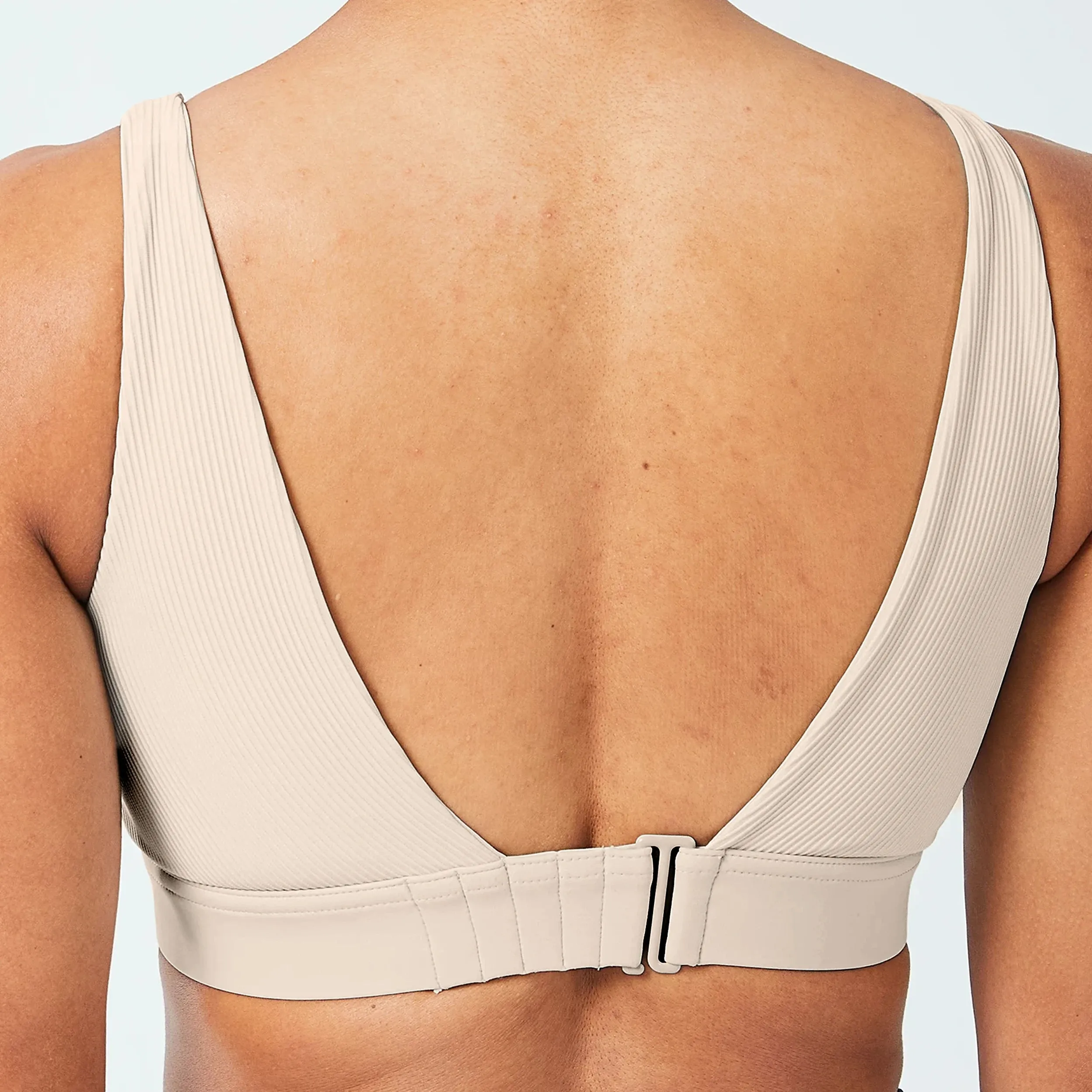 Code Asymmetric Glitch Bra - Cobblestone