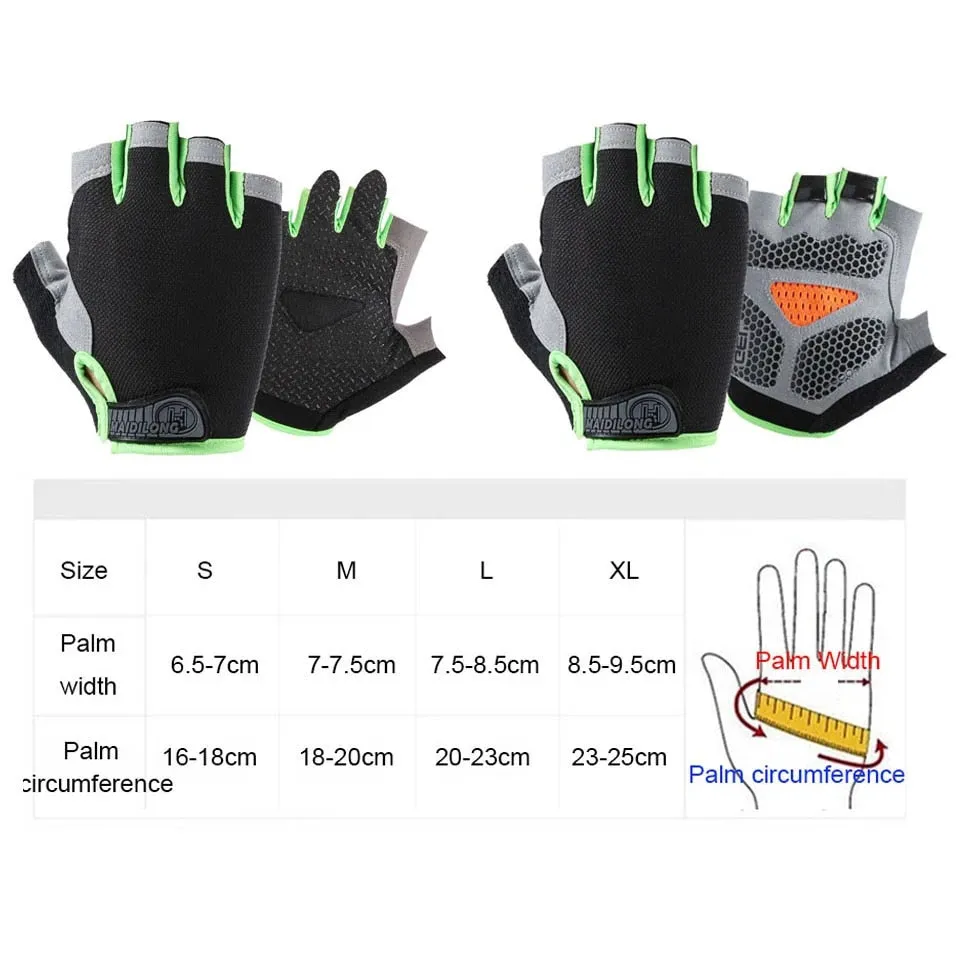 Cycling Anti-slip Anti-sweat Half Finger Gloves