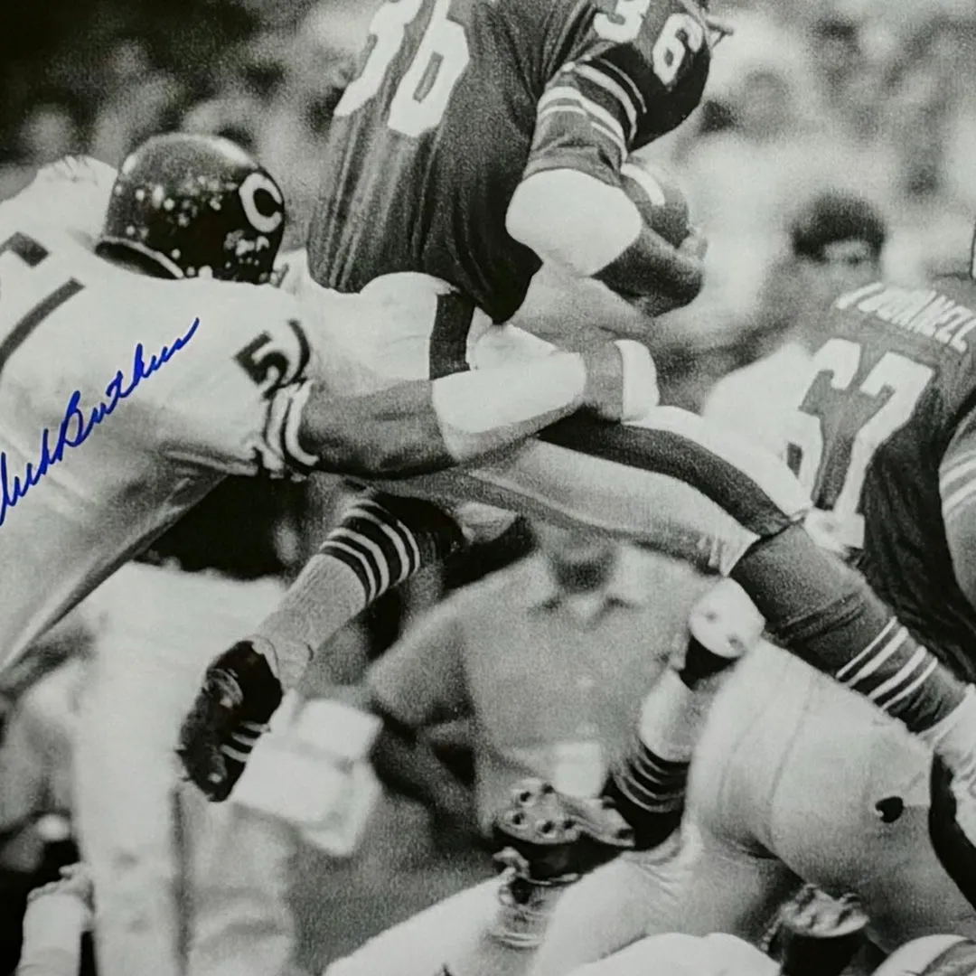 Dick Butkus Hand Signed & Framed Chicago Bears 16x20 Football Photo