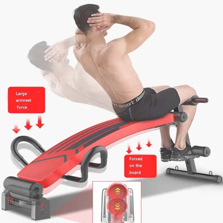 Foldable Sit-up Board For Household Multifunctional Abdomen, Specification: 177P-X5 Black Exclusive Type