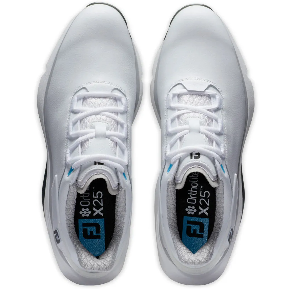 FootJoy Pro SLX Spikeless Waterproof Shoes - White/White/Grey