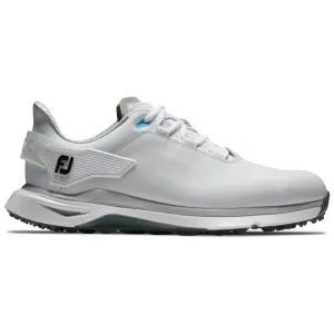 FootJoy Pro SLX Spikeless Waterproof Shoes - White/White/Grey