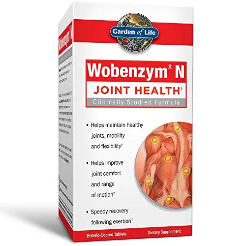 Garden of Life Wobenzym N Joint Supplement 100 Tablets