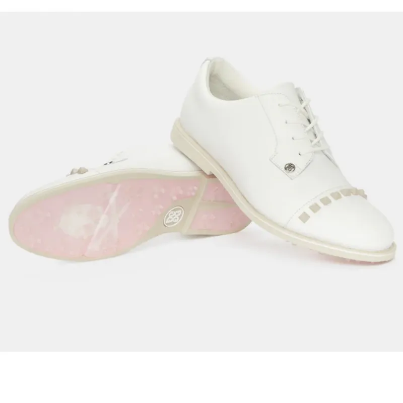 G/FORE Stud Cap Toe Golf Shoe - Stone