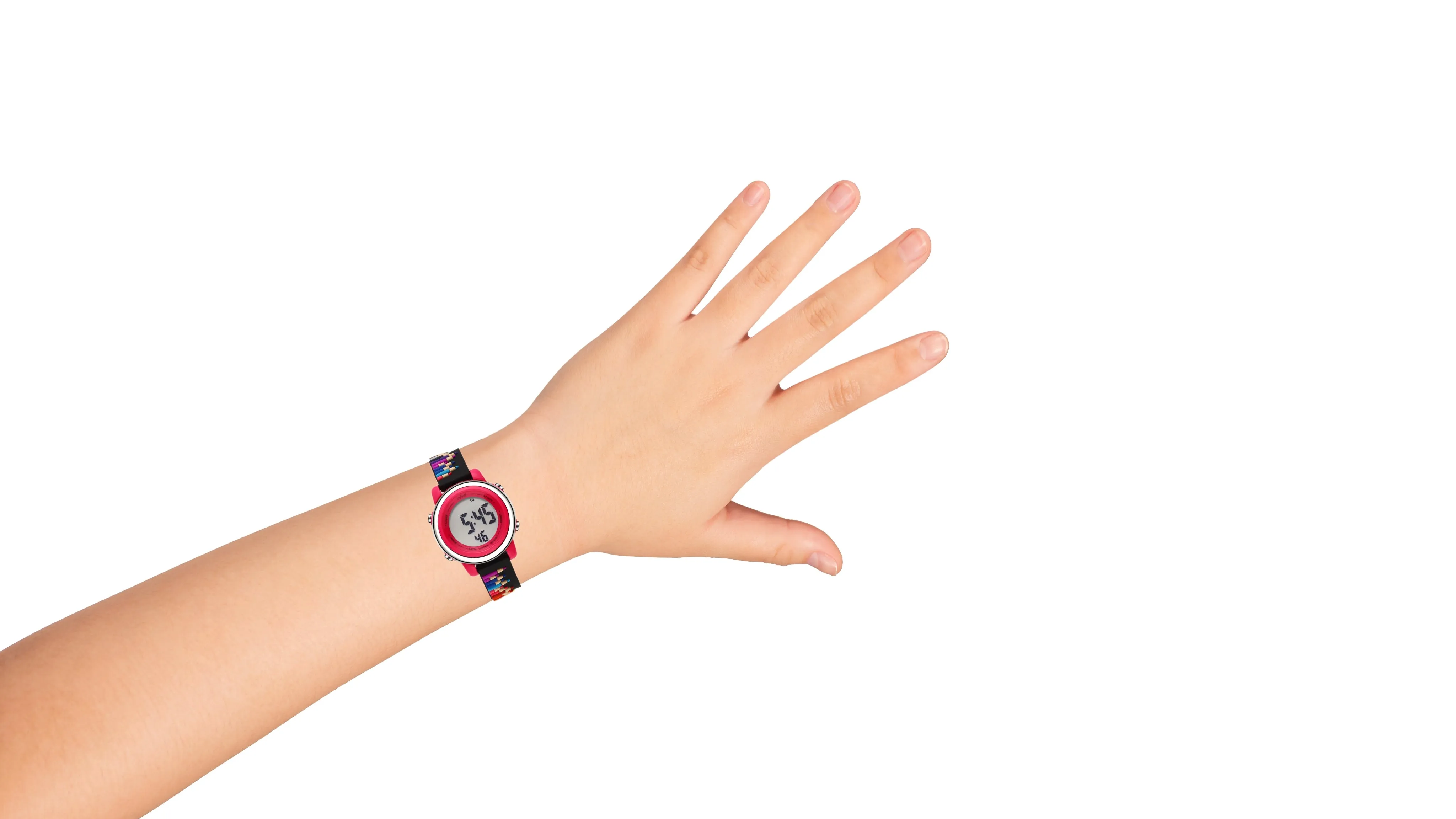 Girls Digital Sports Watch with many features - Colored Pencils