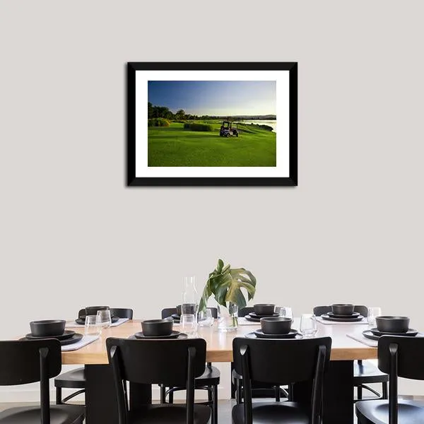 Golf Course & Buggies Canvas Wall Art