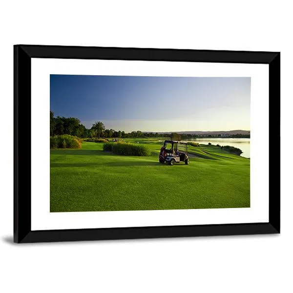 Golf Course & Buggies Canvas Wall Art