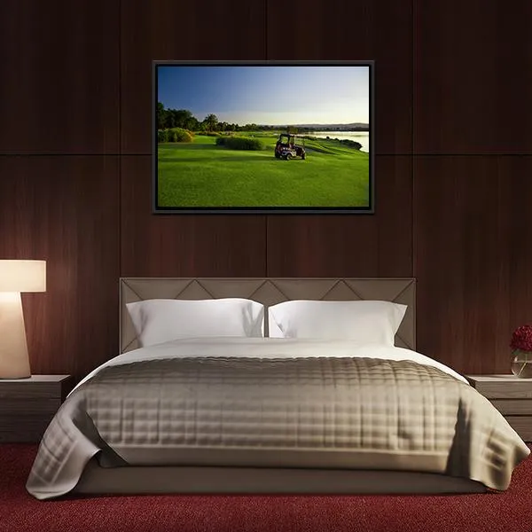 Golf Course & Buggies Canvas Wall Art