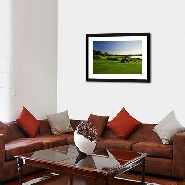 Golf Course & Buggies Canvas Wall Art