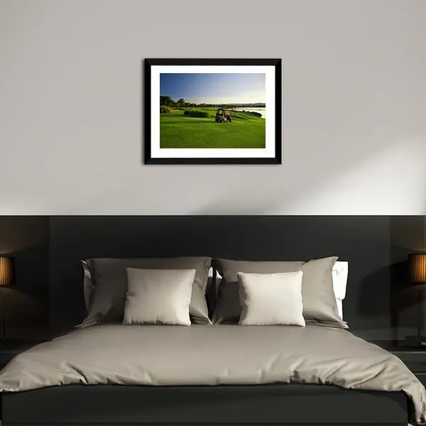 Golf Course & Buggies Canvas Wall Art