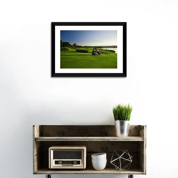 Golf Course & Buggies Canvas Wall Art