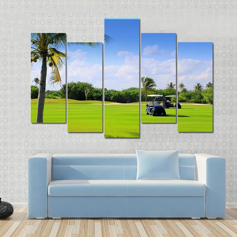 Golf Course  Mexico Canvas Wall Art