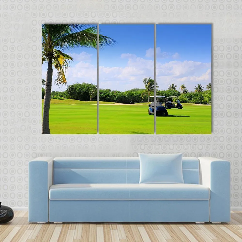 Golf Course  Mexico Canvas Wall Art