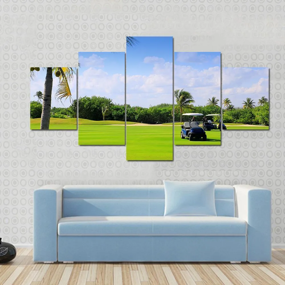 Golf Course  Mexico Canvas Wall Art