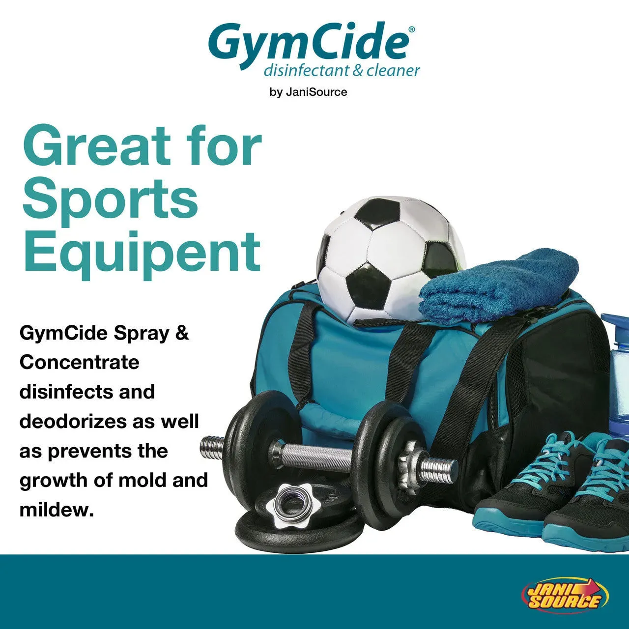 GymCide Concentrate Sports Disinfectant & Cleaner, Gallon