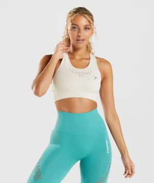 Gymshark Energy Seamless Sports Bra - Coconut White