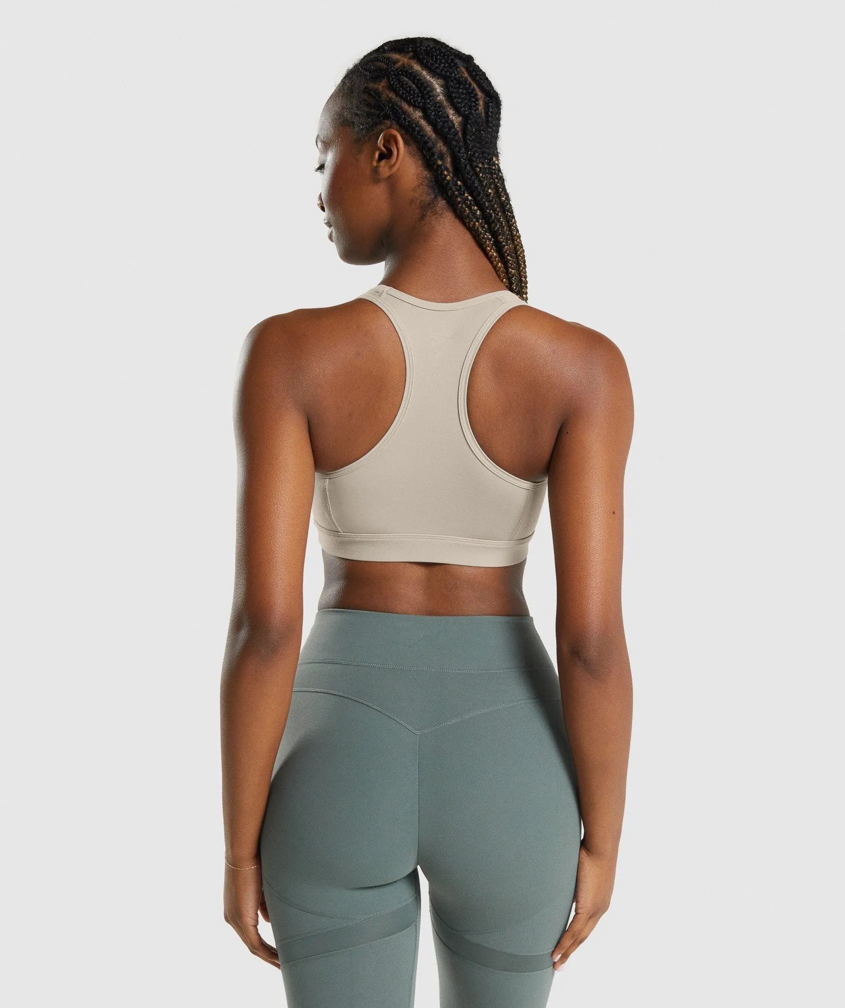 Gymshark Whitney Mesh Sports Bra - Mink