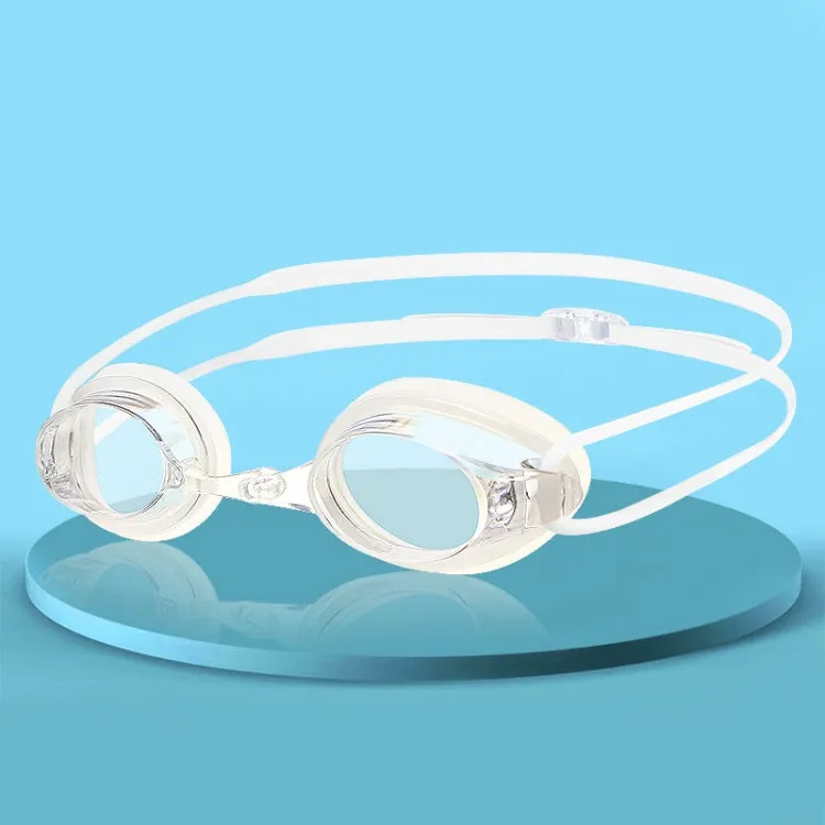 HAIZID Adult Competition Training Transparent Myopia Swimming Goggles, Color: 580AF White